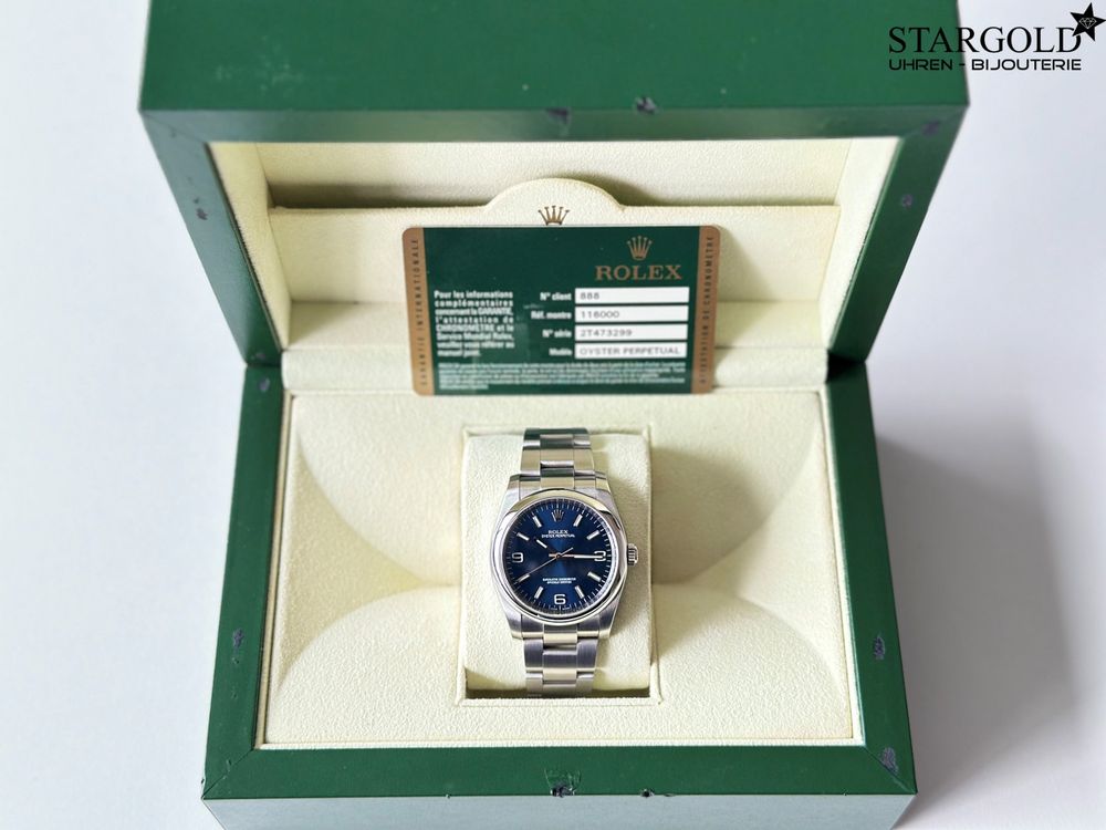 Rolex Oyster Perpetual 36 Blau - 116000 - 36mm - 5900 CHF Zürich