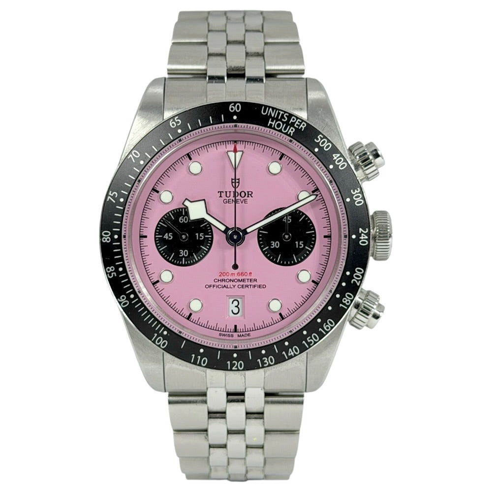 Tudor Black Bay Chrono Flamingo Pink - M79360N-0019 auf Stargold.ch erhältlich.
