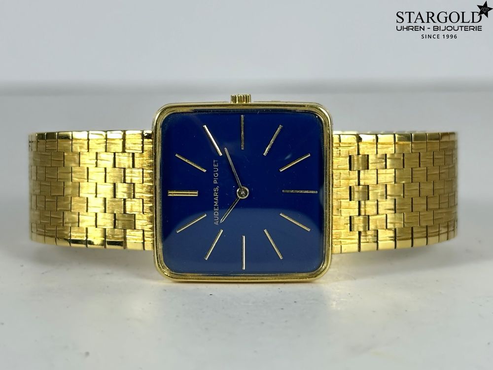 Audemars Piguet 18K Gold Vintage - rare-blue dial