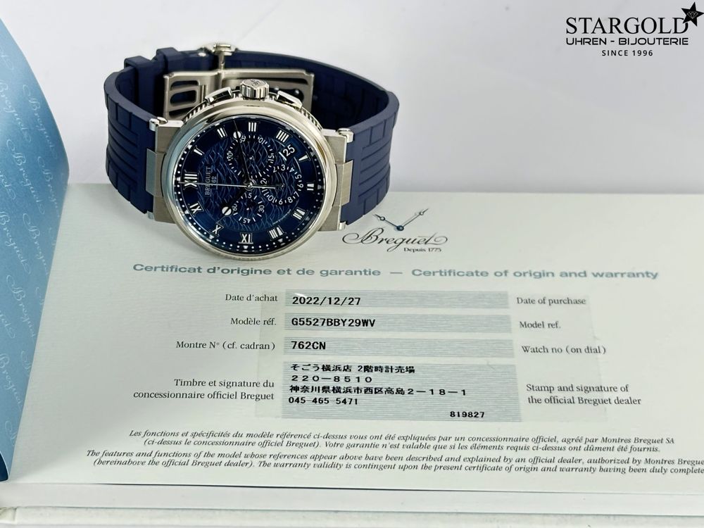 Breguet Marine Chronograph 18K Weissgold - 5527