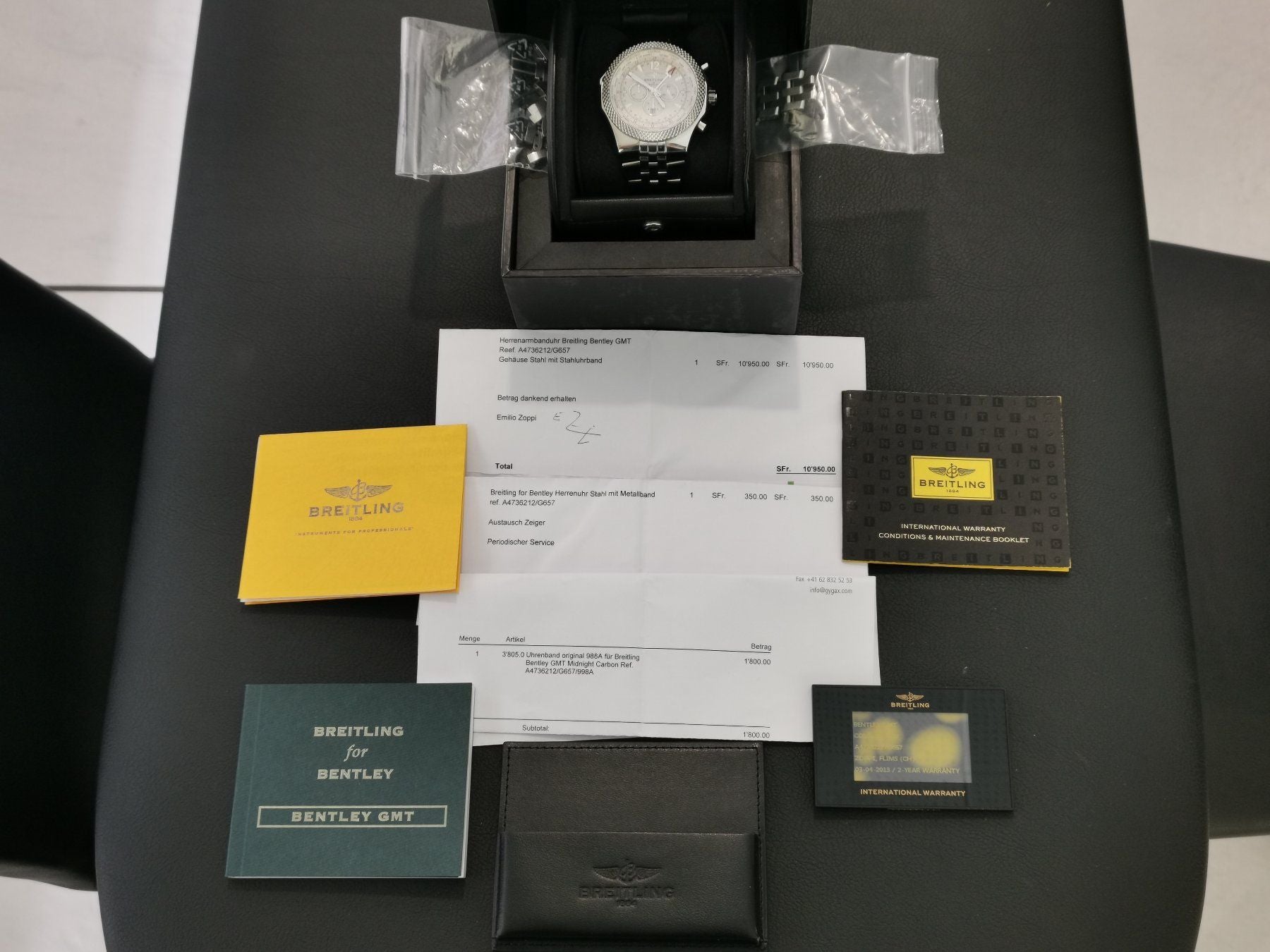Breitling Bentley GMT A4736212