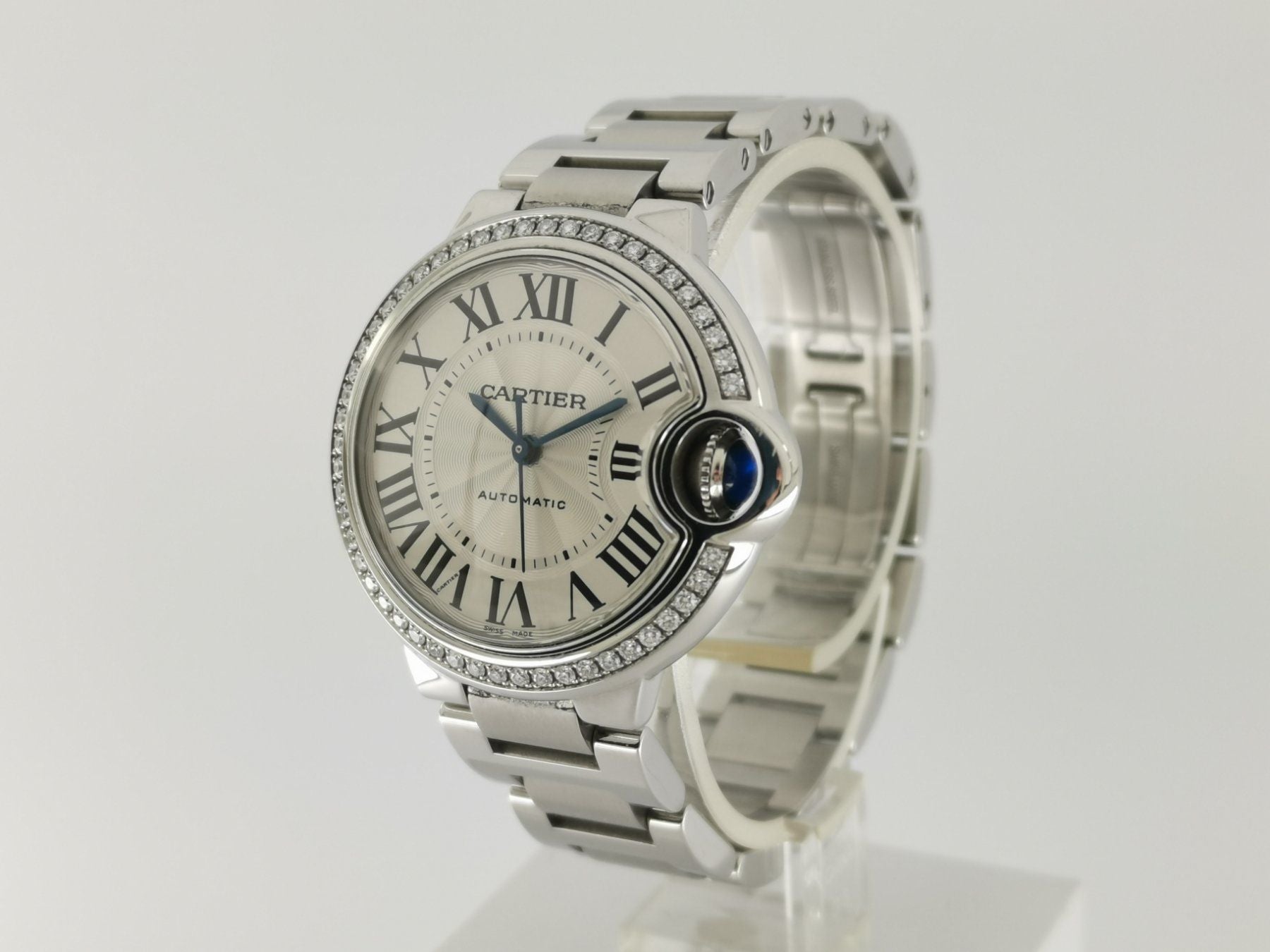 Cartier Ballon Bleu with diamonds