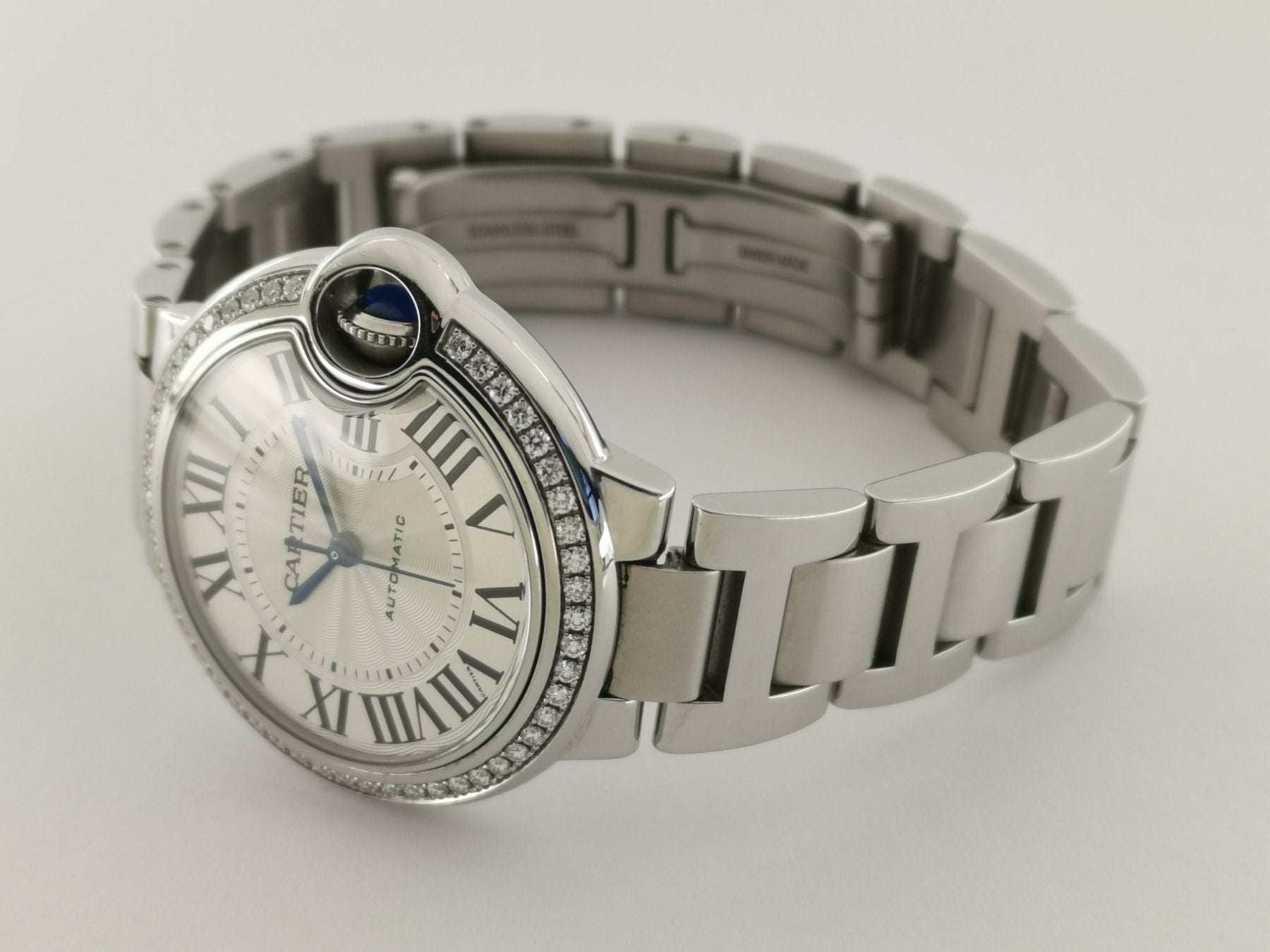 Cartier Ballon Bleu with diamonds