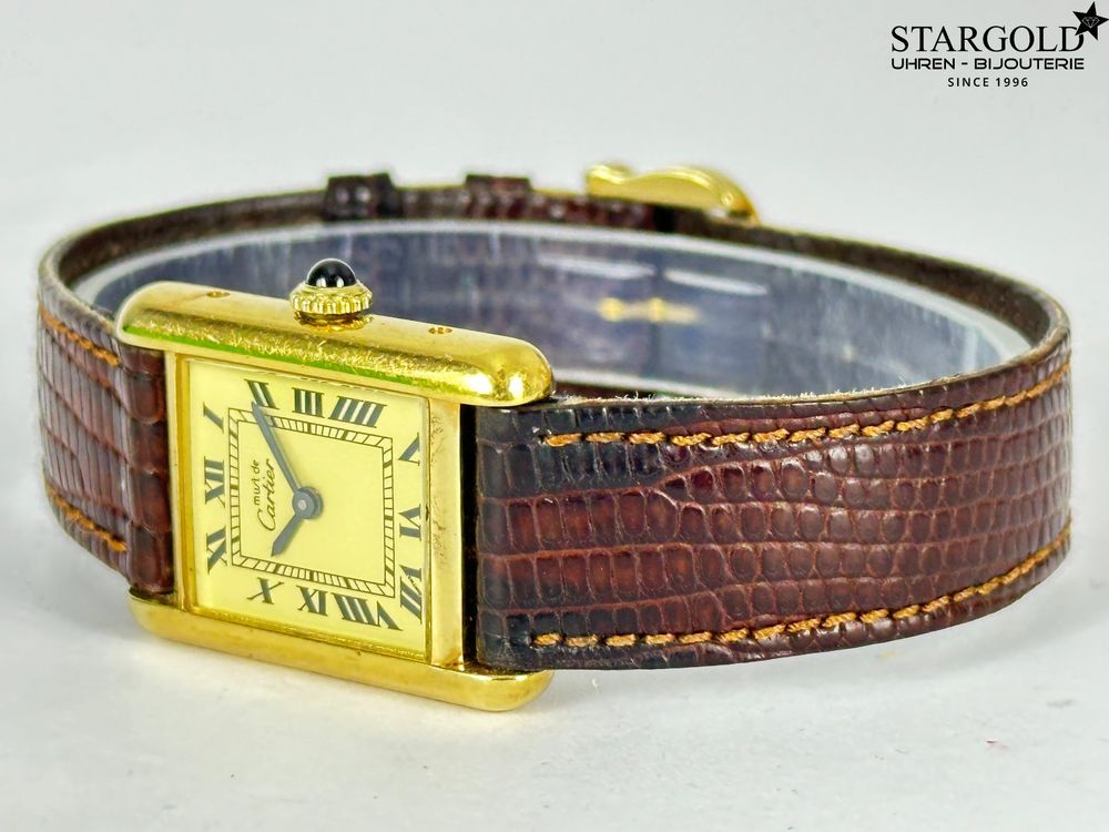 Cartier Must De Cartier Tank vermeil