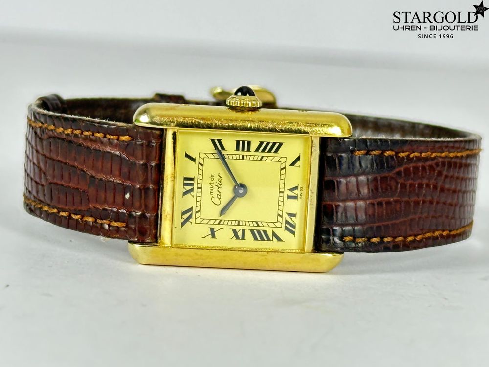 Cartier Must De Cartier Tank vermeil