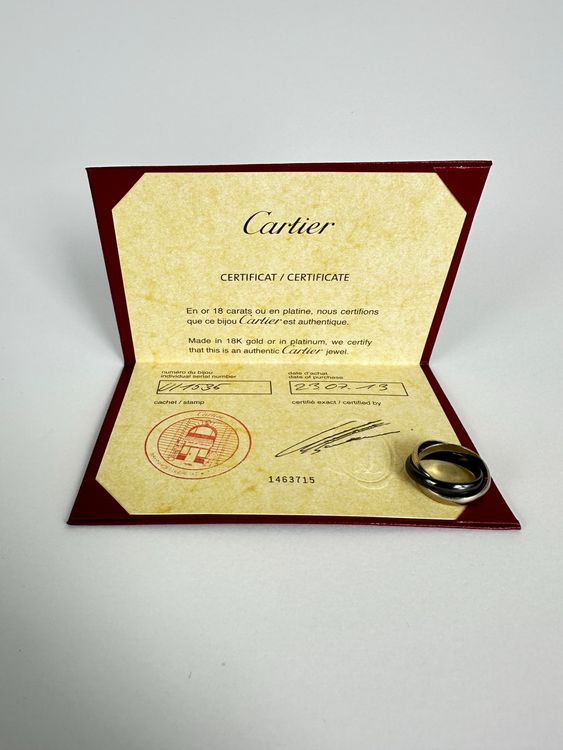 Cartier Trinity Ring, Keramik, klassisches Modell - UI1535