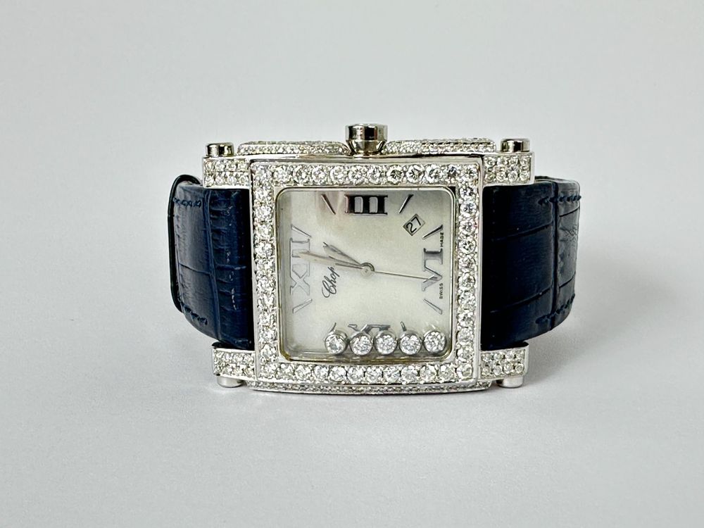 Chopard Damenuhr mit gefassten Diamanten - 283577-1002