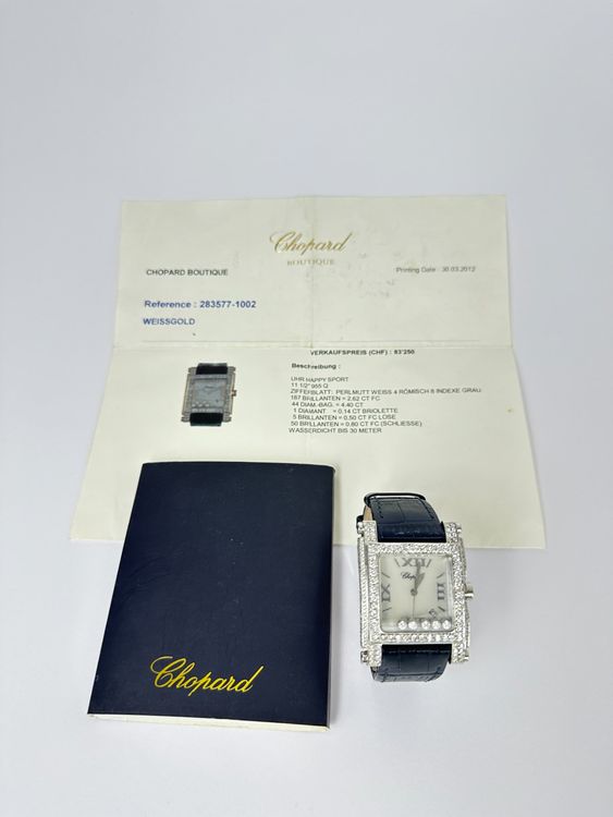 Chopard Damenuhr mit gefassten Diamanten - 283577-1002