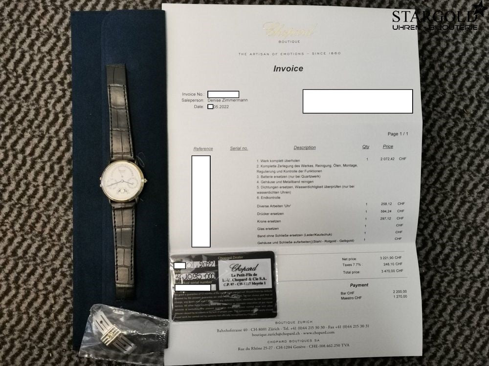 Chopard Luna D´Oro Vollkalender aus 18K Gold - 35mm - 11290 CHF Zürich