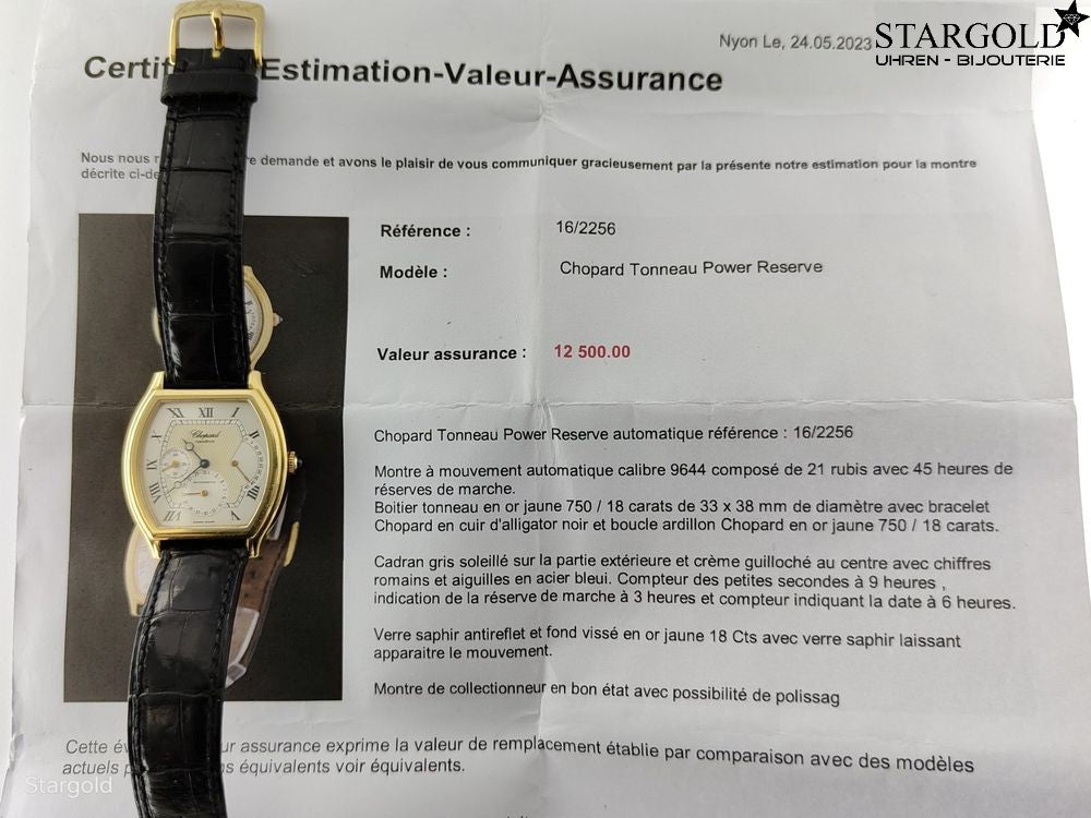 Chopard Power Reserve Tonneau - 18K Gold - 38mm - 4290 CHF Zürich
