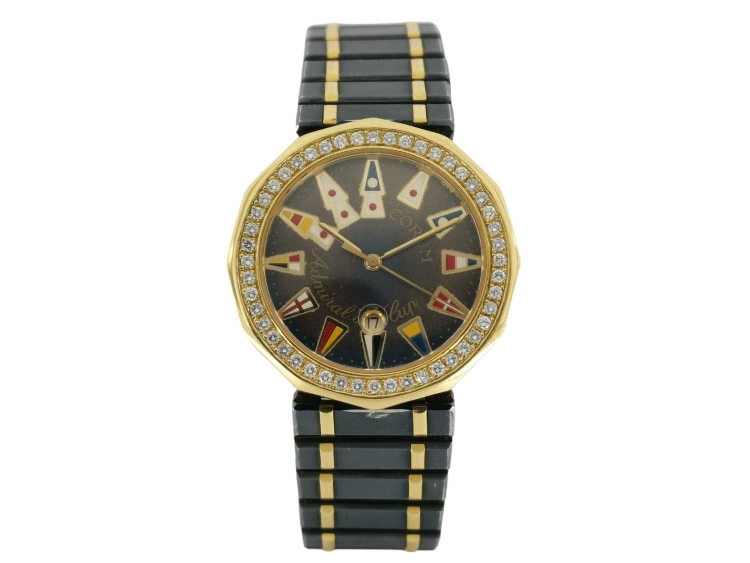 Corum Admiral’s Cup Stahl/Gold Diamanten