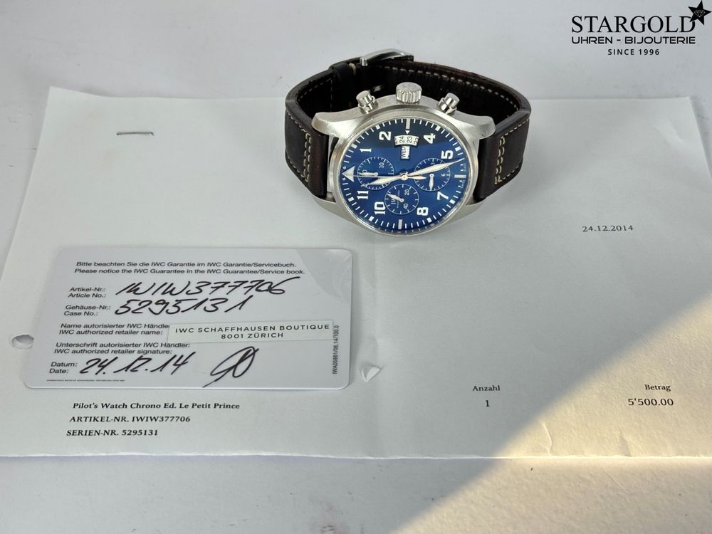 Fliegeruhr Chronograph Edition Le Petit Prince - IW377706