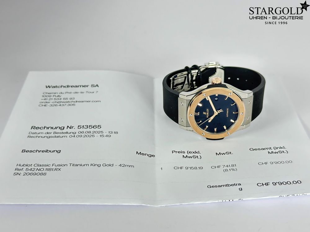 Hublot Classic Fusion 42mm - 542.NO.1181.RX