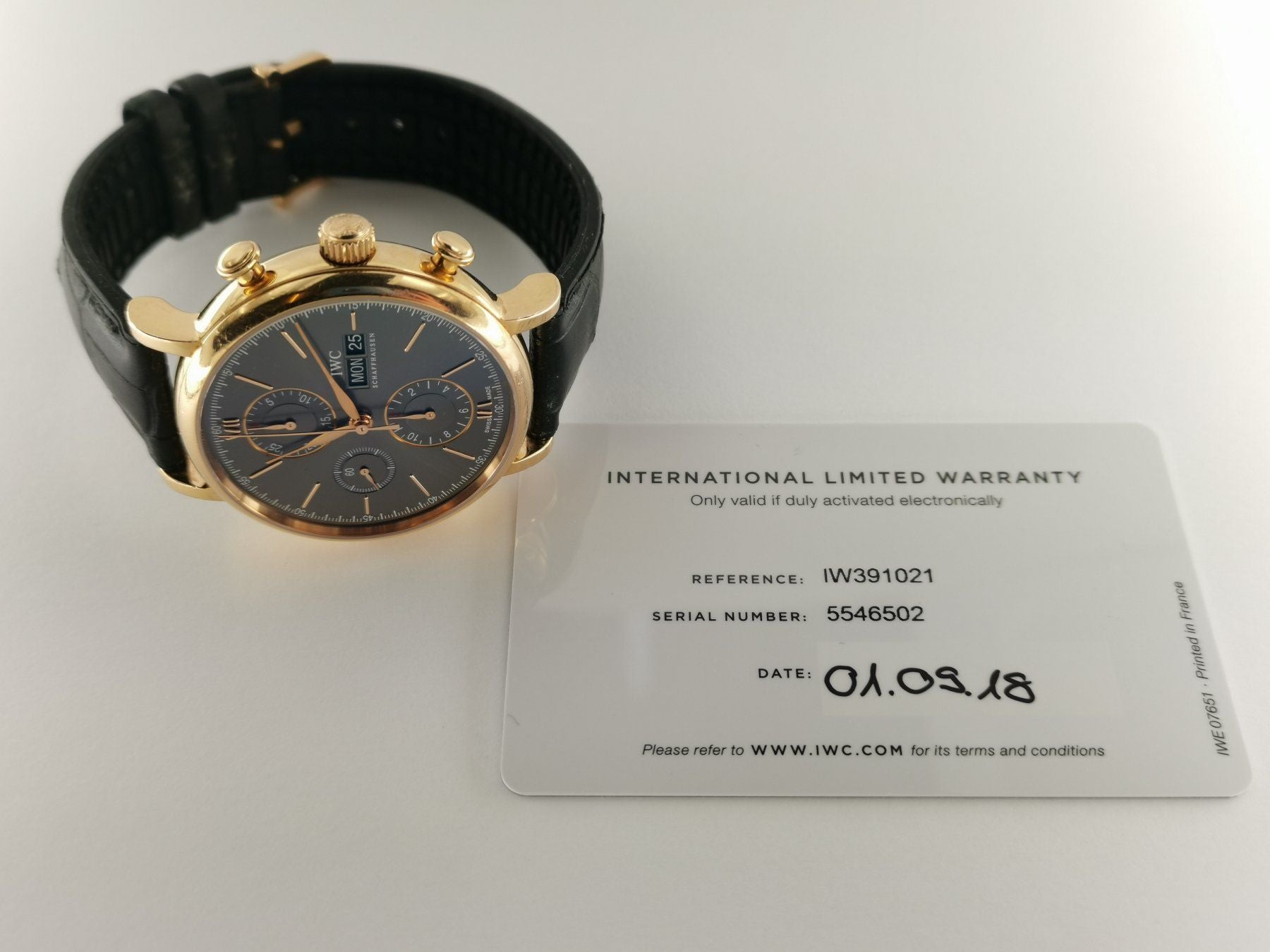 IWC Portofino Chronograph, 18K rose gold