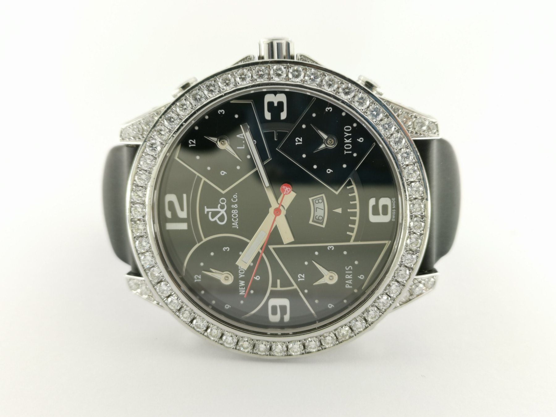 Jacob & Co. Five Time Zone Iced Out