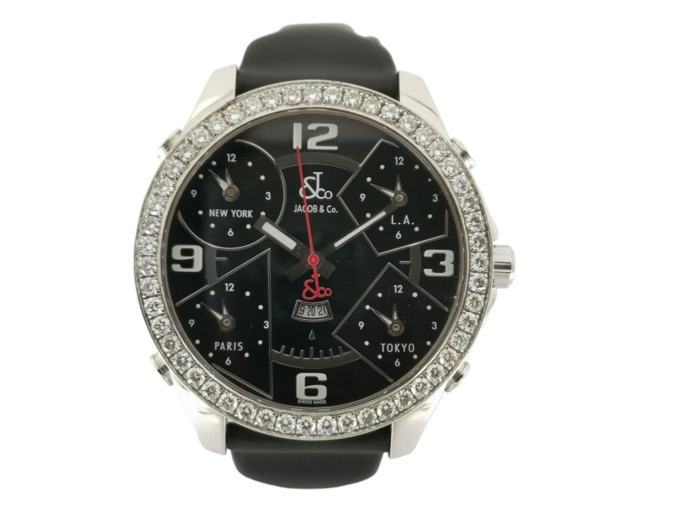 Jacob and co outlet 5 time zone black