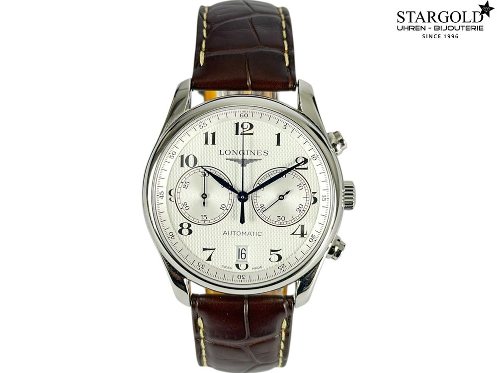 Longines Master Collection Chronograph - L2.629.4.78.3 auf Stargold.ch ehältlich.