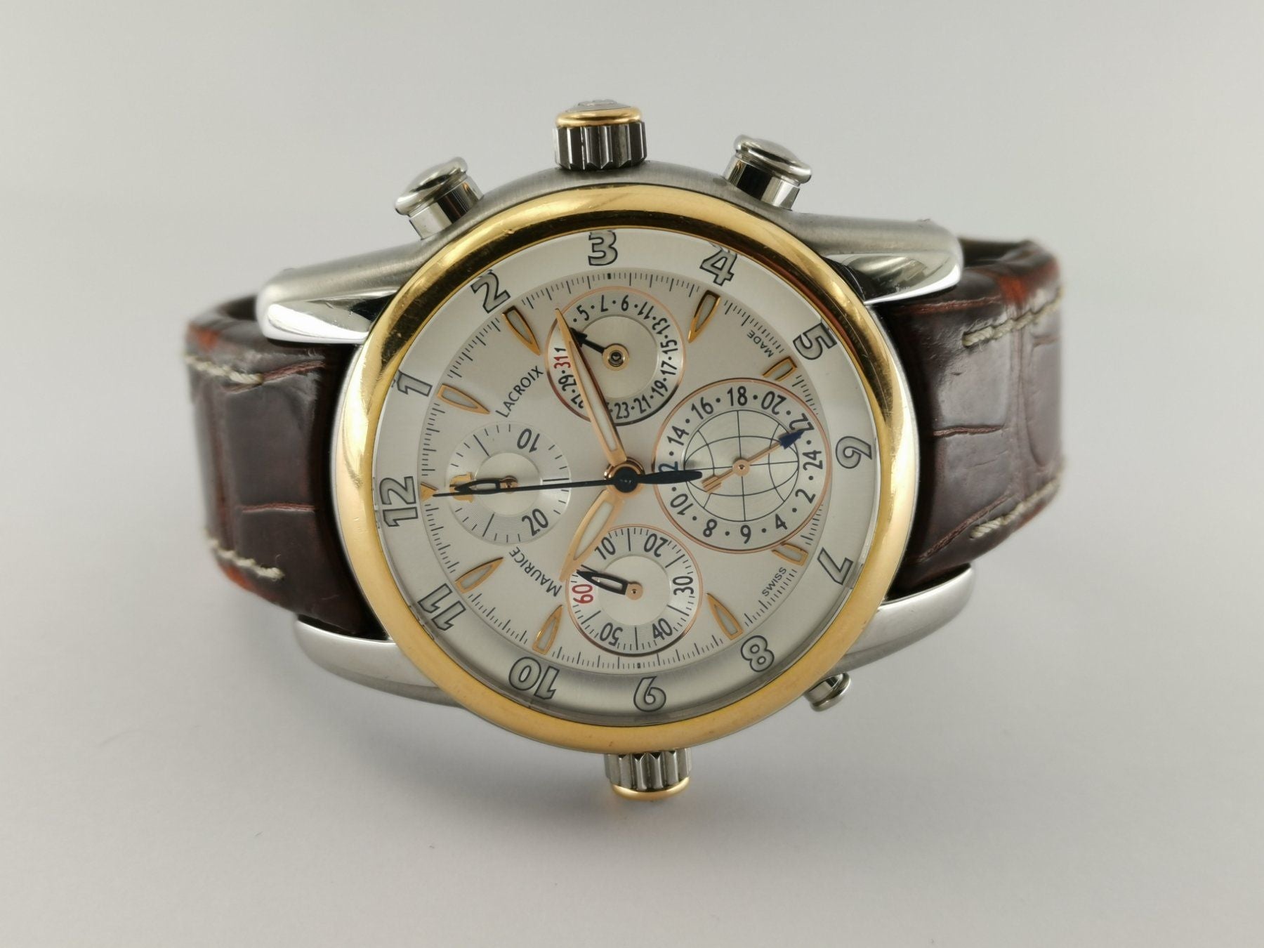Maurice Lacroix Masterpiece Chrono Globe Stahl/Gold - 43 mm - 2590 CHF Zürich