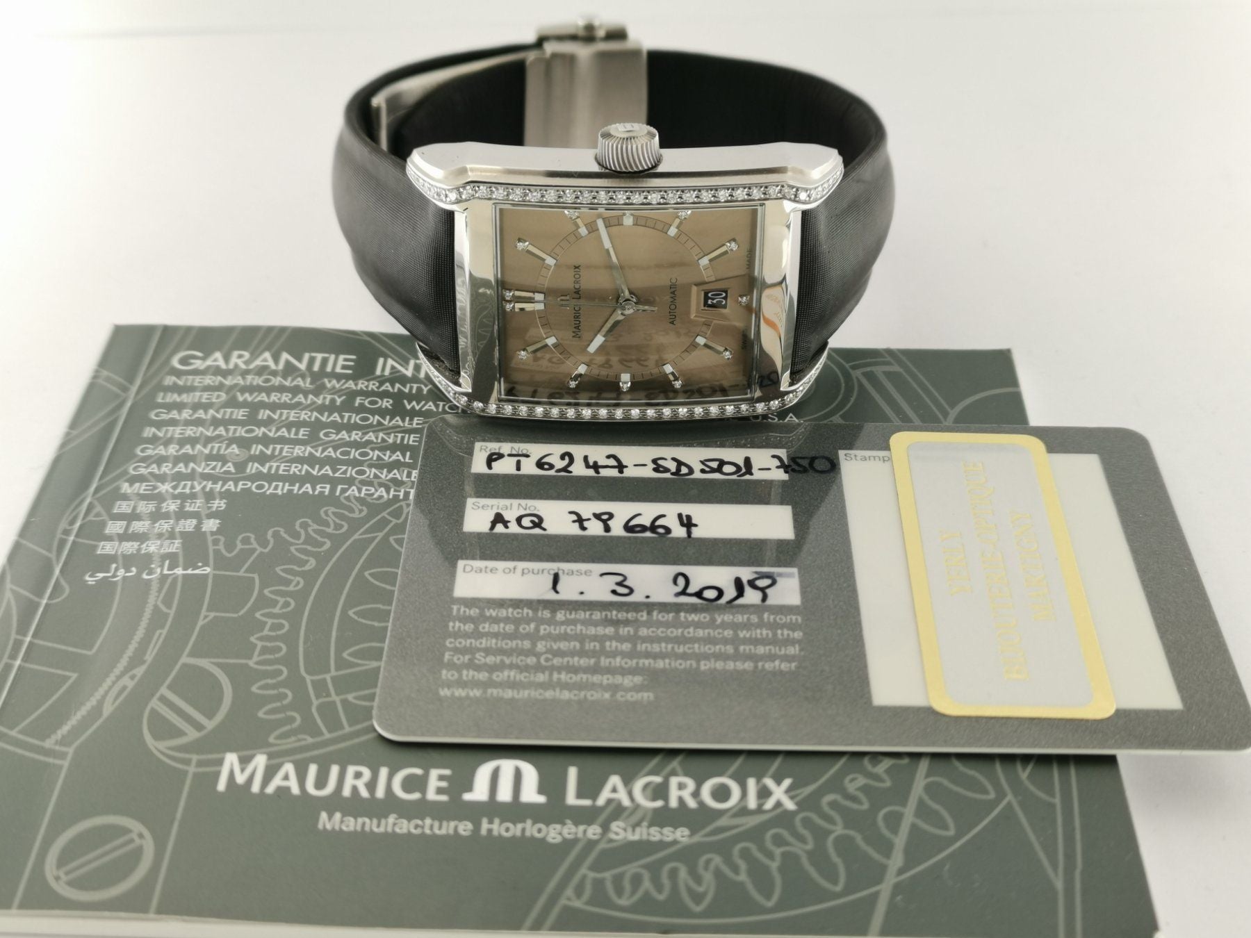 Maurice Lacroix Pontos Rectangulaire Diamond
