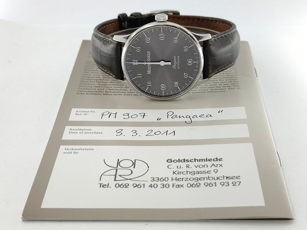 Meister Singer Pangaea - PM907 - 40 mm - 1090 CHF Zürich