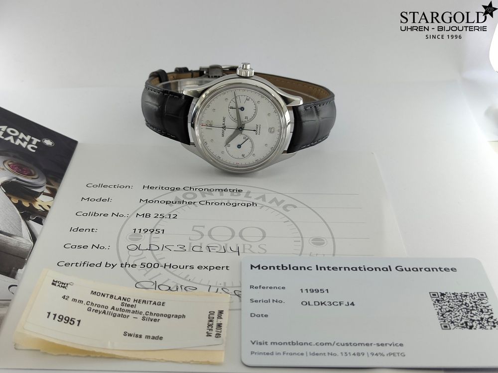 Montblanc Heritage Chronograph - 119951 - 42mm - 3290 CHF Zürich
