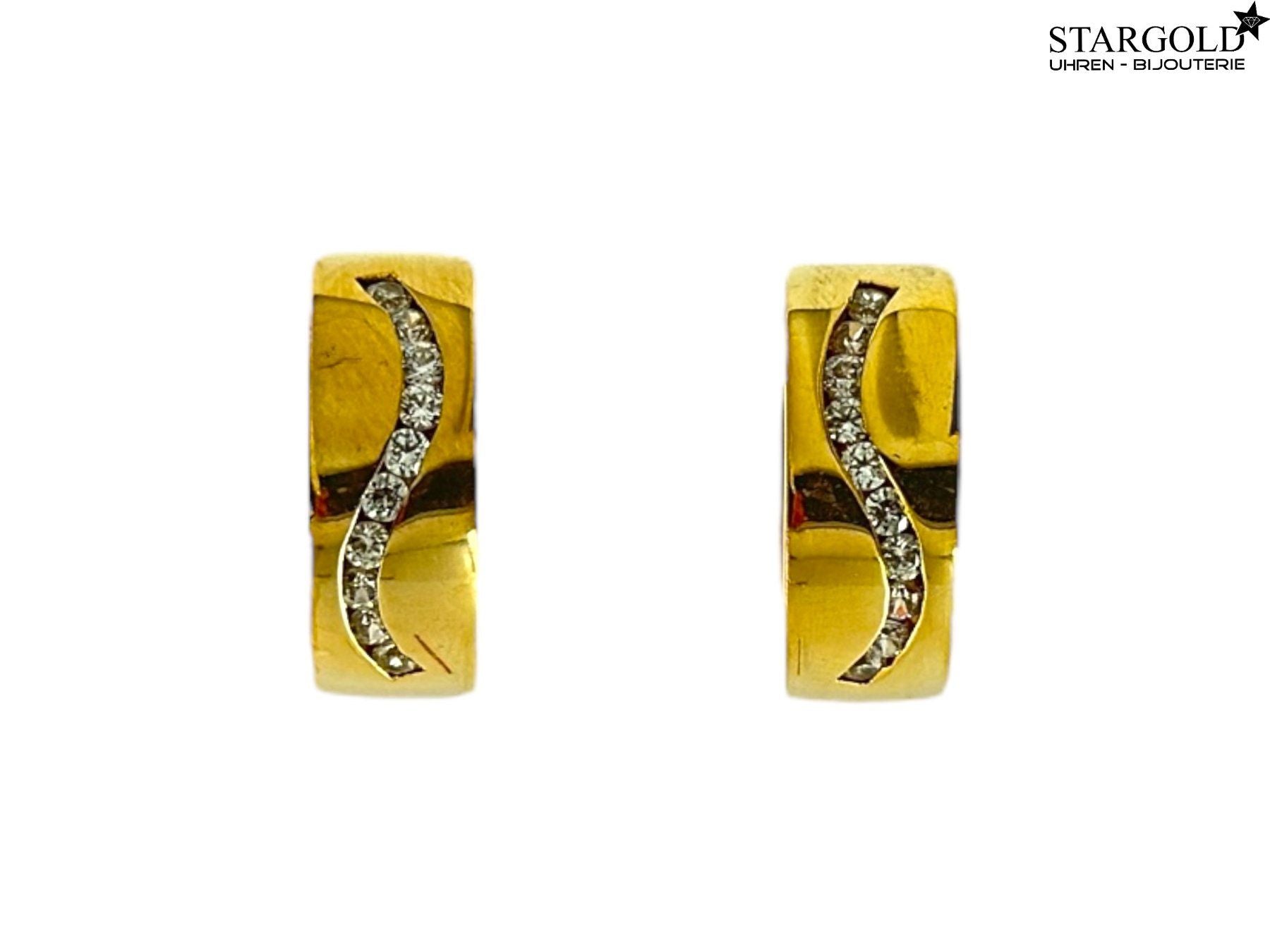 Ohrring 18K Gelbgold 750 mit Zirkonia - 990 CHF Zürich