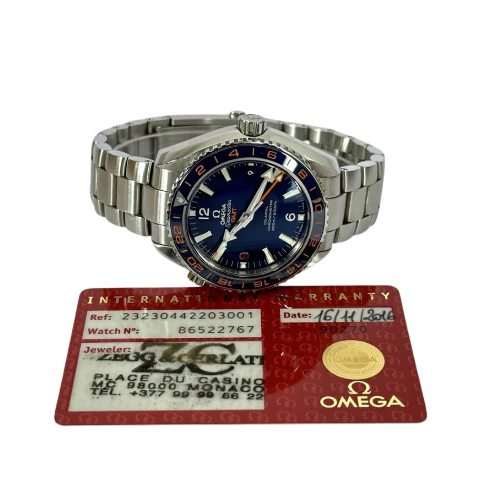 Omega Seamaster Planet Ocean GMT Good Planet Herrenuhr - 232.30.44.22