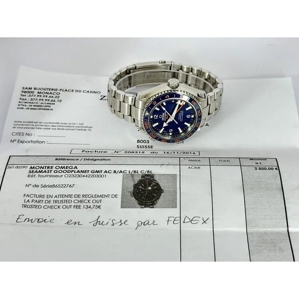 Omega Seamaster Planet Ocean GMT Good Planet Herrenuhr - 232.30.44.22