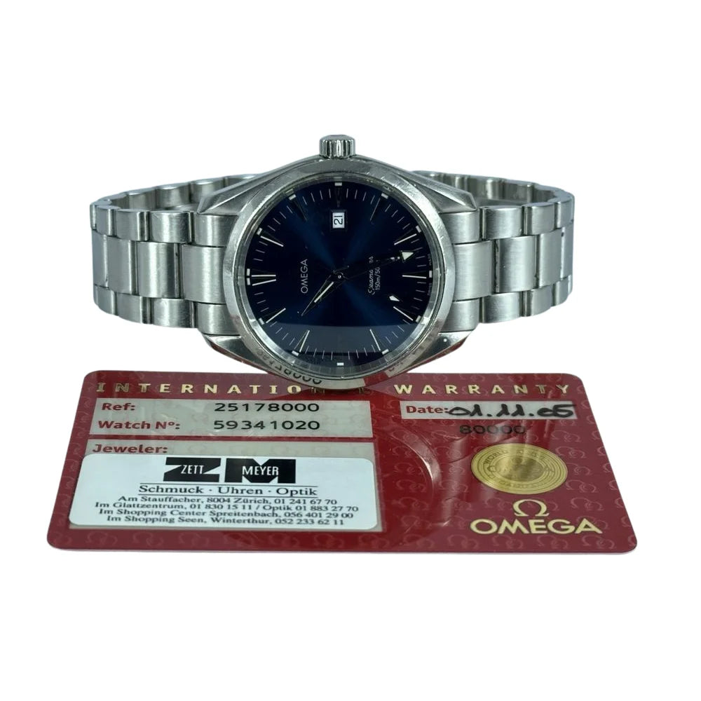 Omega Seamaster Aqua Terra Herrenuhr - 2517.80.00 mit Papieren