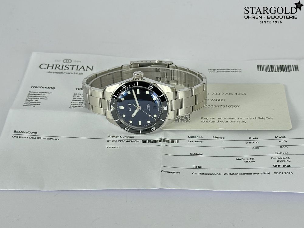 Oris Divers - 733 7795 4054