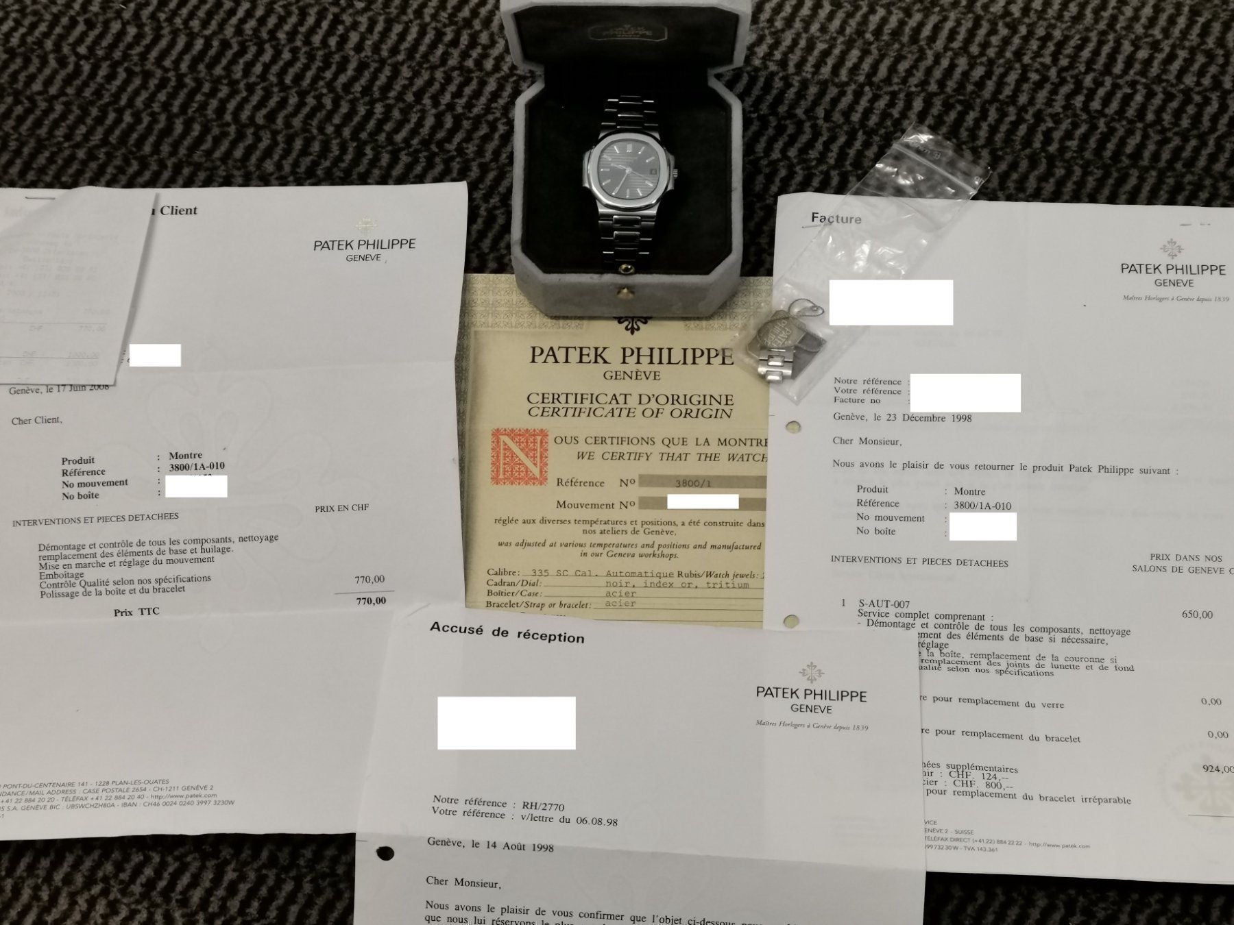 Patek Philippe 3800/1 Nautilus Vintage ’First Series’ - 37 mm - 54500 CHF Zürich