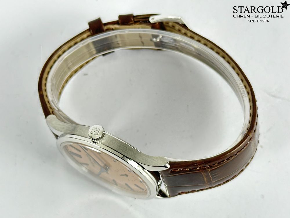 Patek Philippe Calatrava Platinum Salmon Dial - 6196P-001