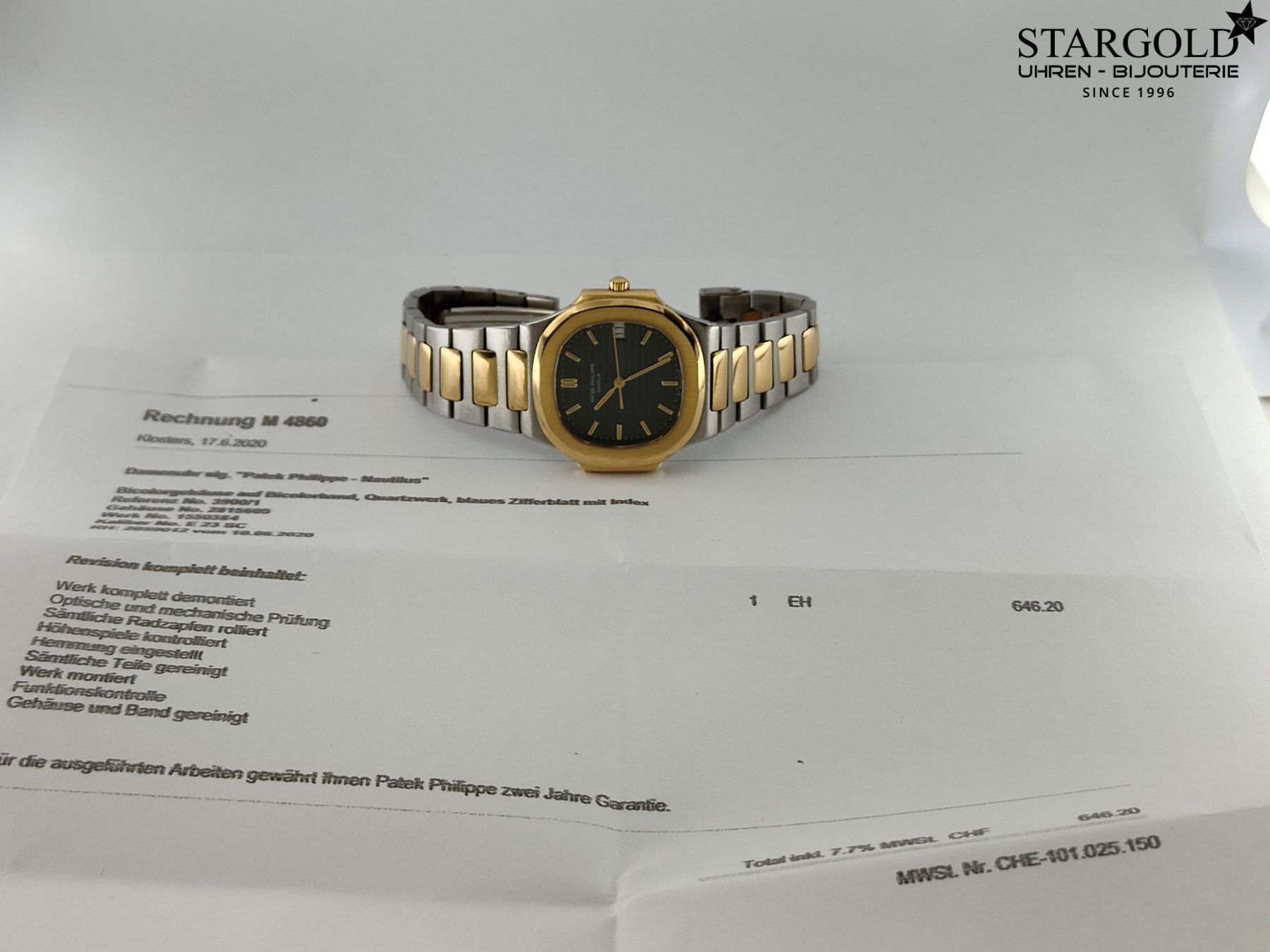 Patek Philippe Nautilus - 3900/1 - 30mm - 17290 CHF Zürich