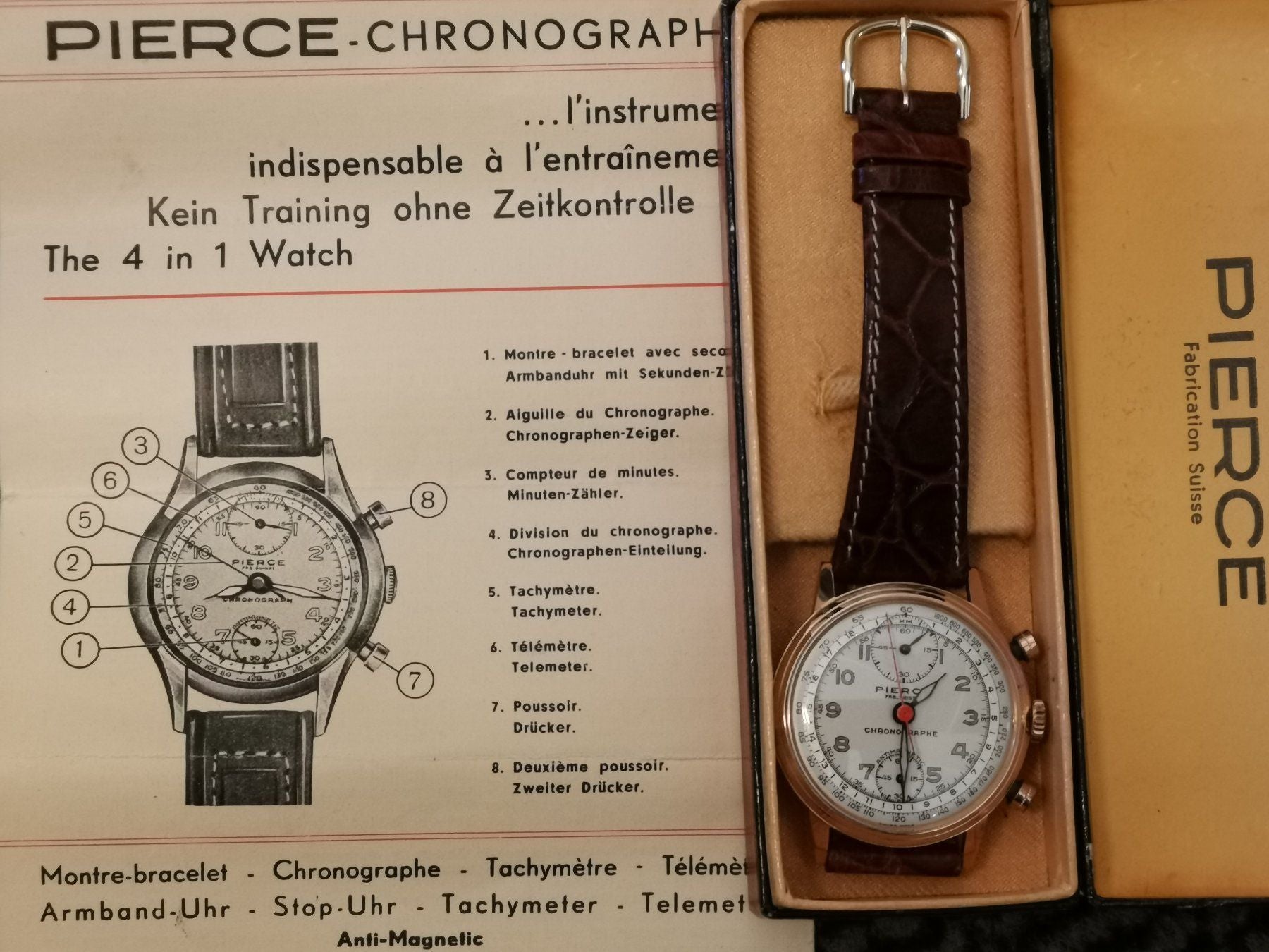 Pierce Chrono Gold Pilot