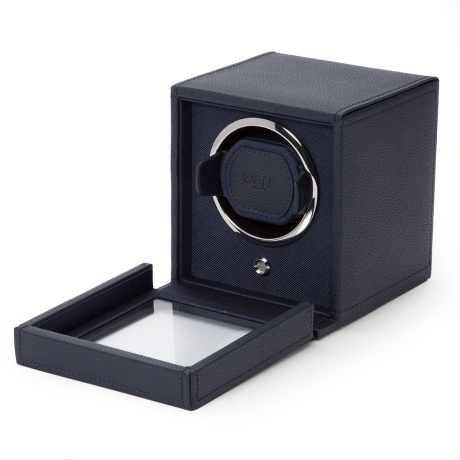 Wolf 1834 Cub Single Uhrenbeweger Navy Blau