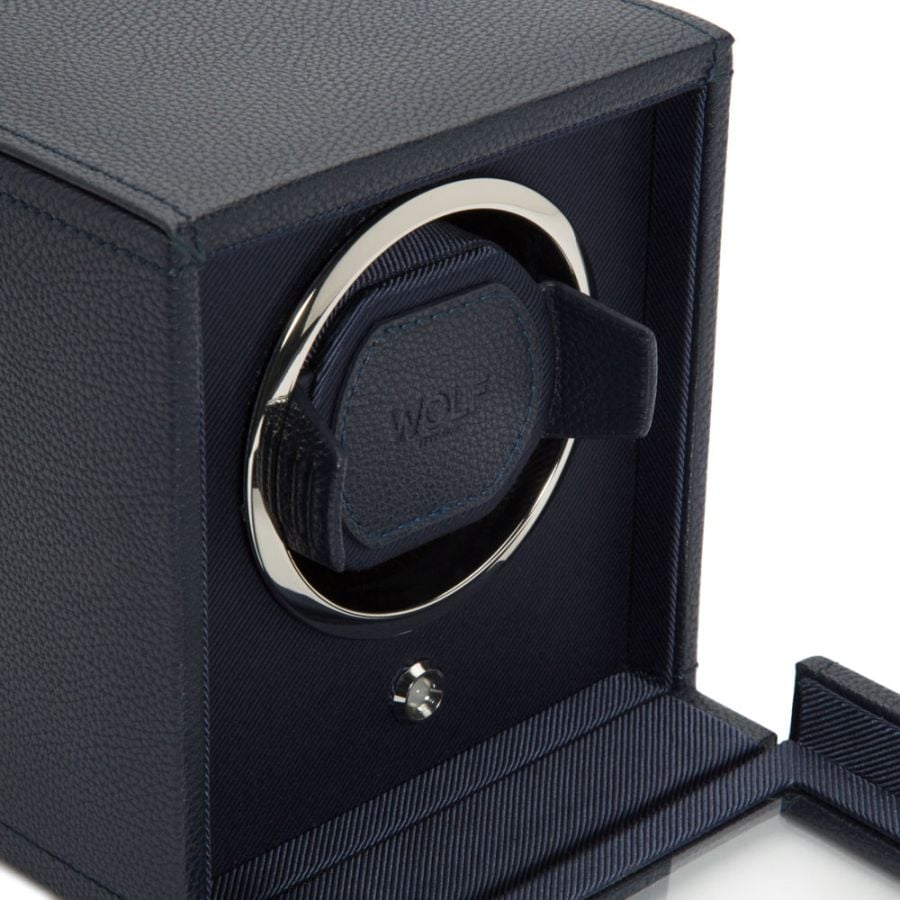 Wolf 1834 Cub Single Uhrenbeweger Navy Blau
