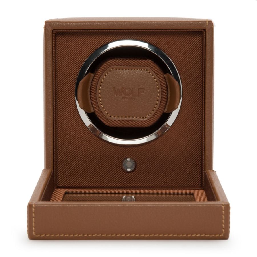 Wolf 1834 Cub Single Uhrenbeweger Cognac