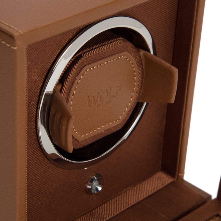 Wolf 1834 Cub Single Uhrenbeweger Cognac