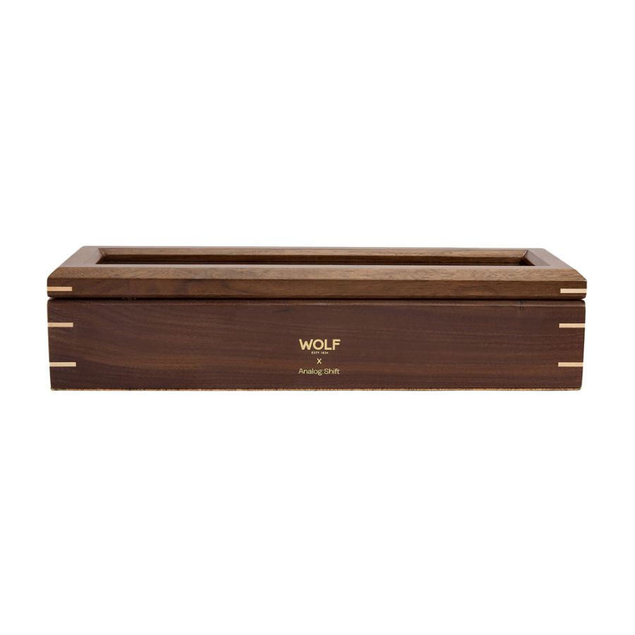 Wolf 1834 Analog Shift Flatiron II 5er Uhrenbox Walnuss