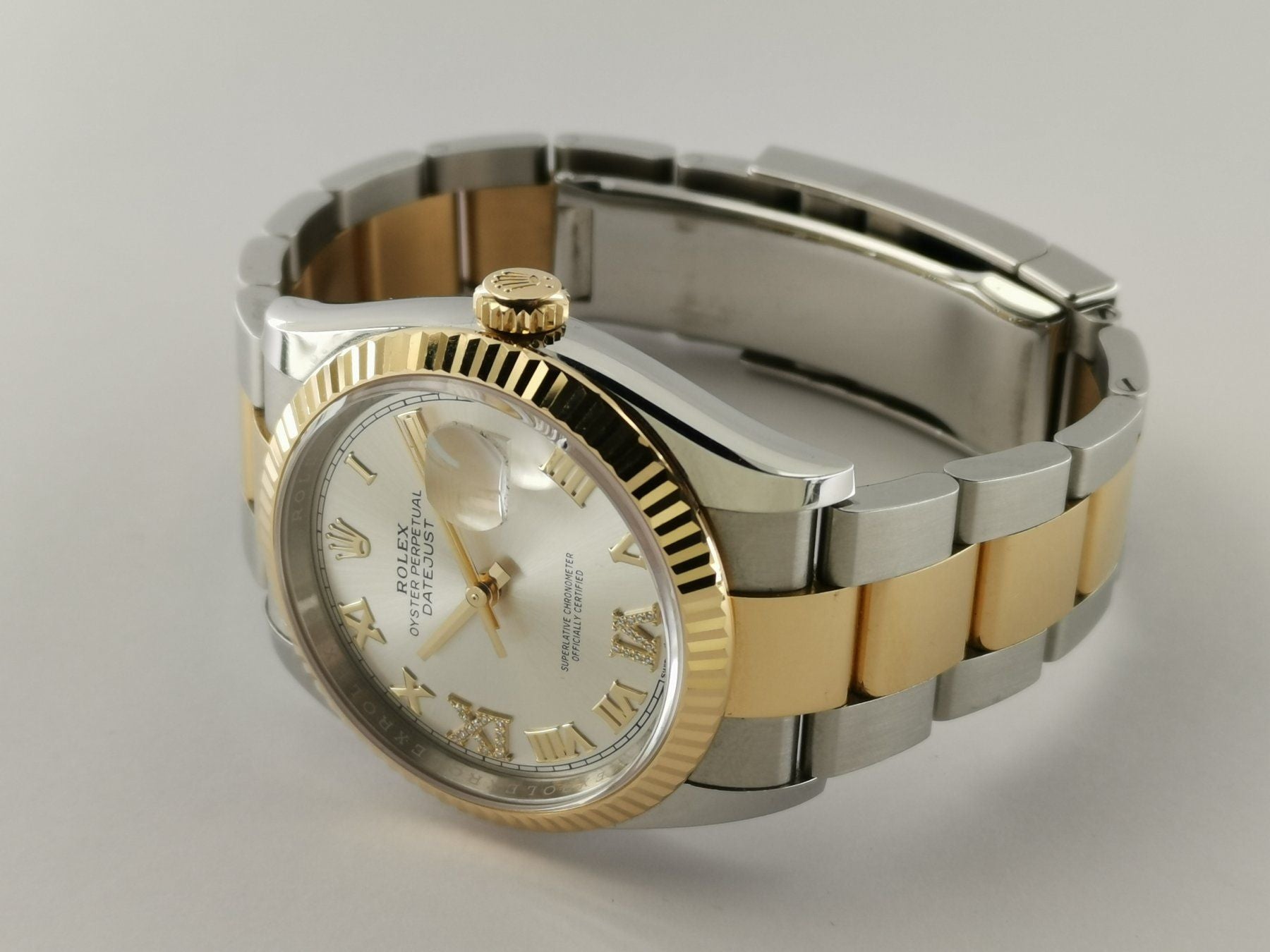 Rolex Datejust 36 StahlGold mit Diamanten - 126233