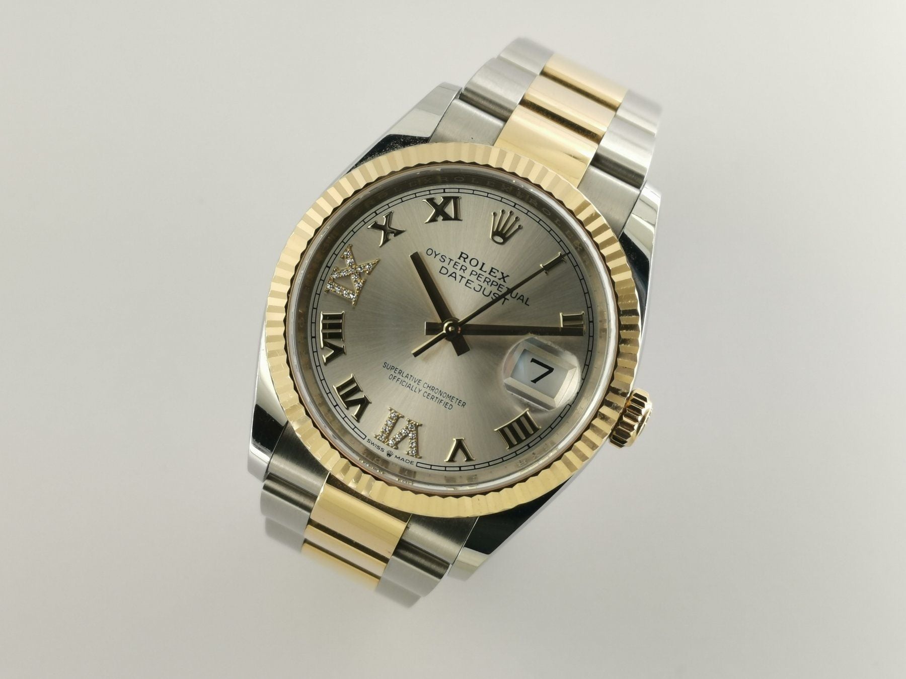 Rolex Datejust 36 StahlGold mit Diamanten - 126233