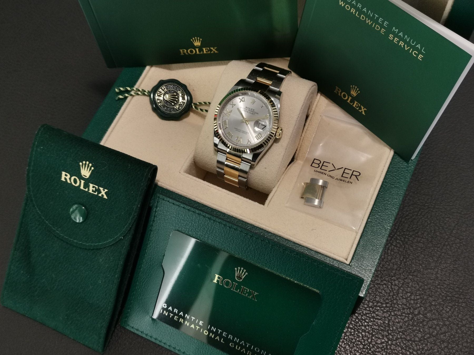 Rolex Datejust 36 StahlGold mit Diamanten - 126233