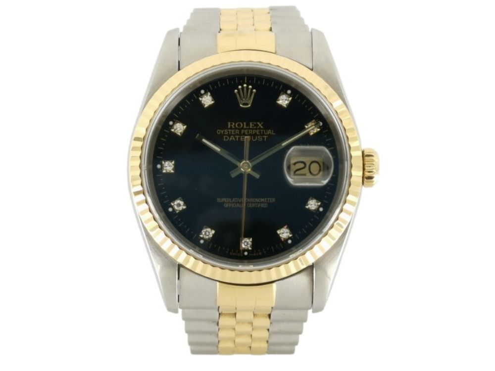 Rolex Datejust 36mm SteelGold with Diamonds - 16233