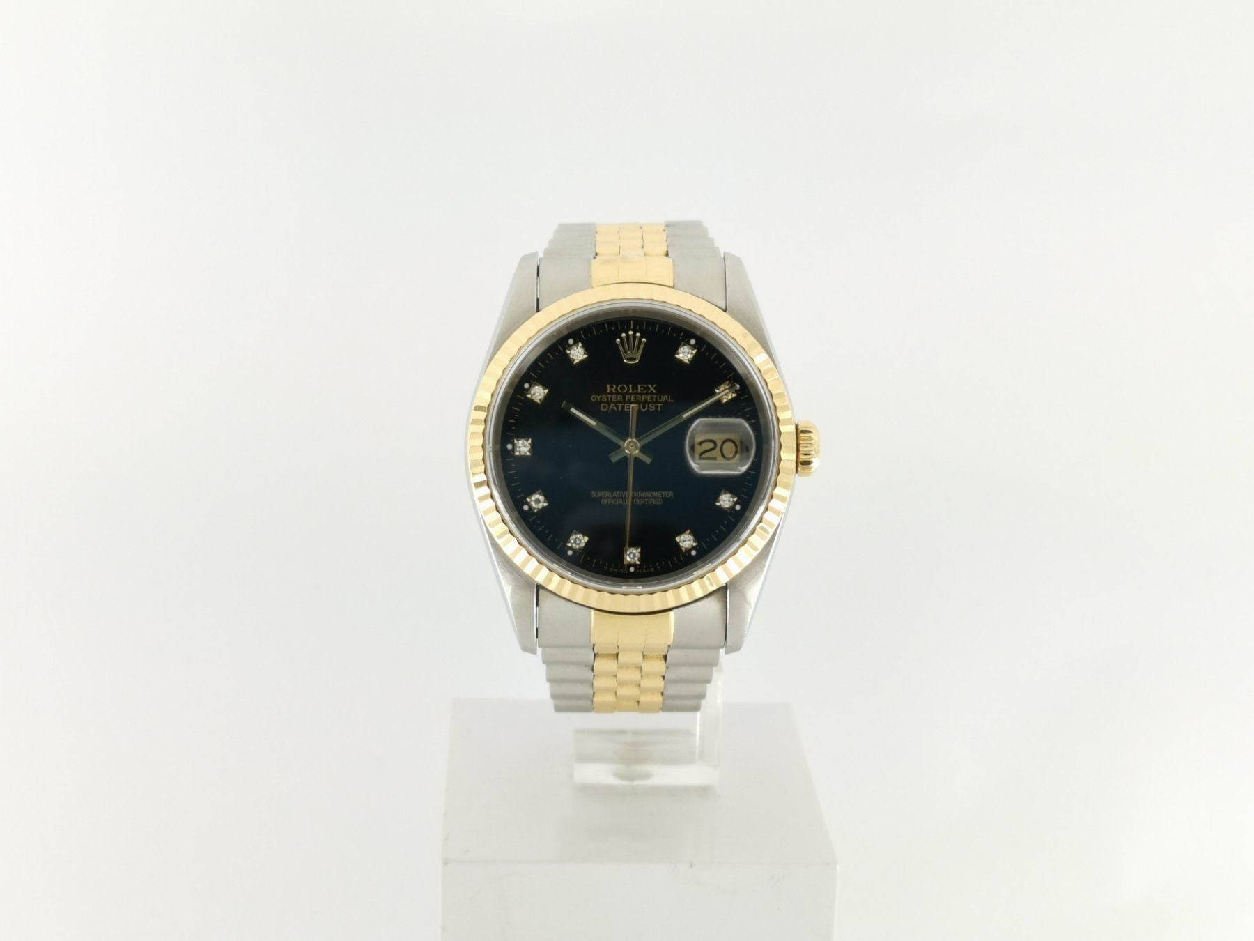 Rolex Datejust 36mm SteelGold with Diamonds - 16233