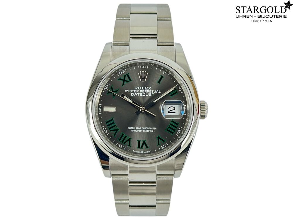 Rolex Datejust 36mm Wimbeldon - 126200 auf Stargold.ch erhältlich.