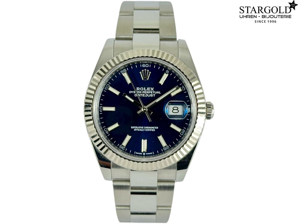 Rolex Datejust 41 blau - 126334 auf Stargold.ch erhältlich.