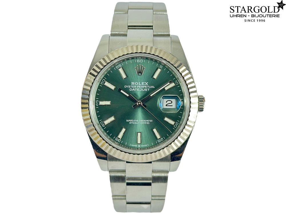 Rolex Datejust 41 grün - 126334 auf Stargold.ch erhältlich.