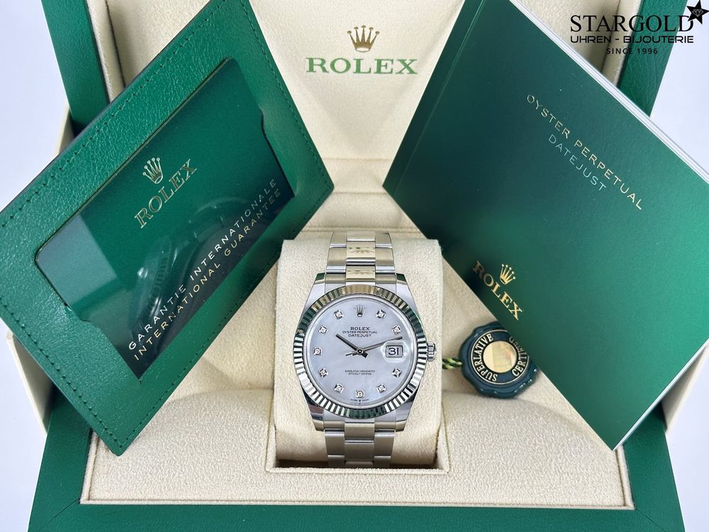 Rolex Datejust 41 mit Diamanten - 126334