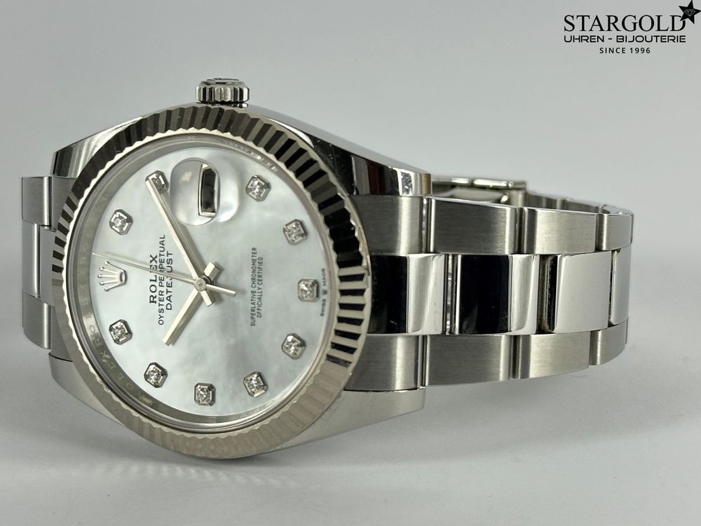 Rolex Datejust 41 mit Diamanten - 126334