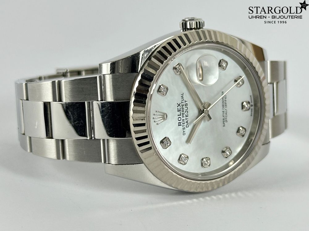 Rolex Datejust 41 mit Diamanten - 126334